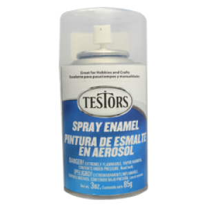 Testors Enamel Spray 3oz  Clear Coat - Tes1814