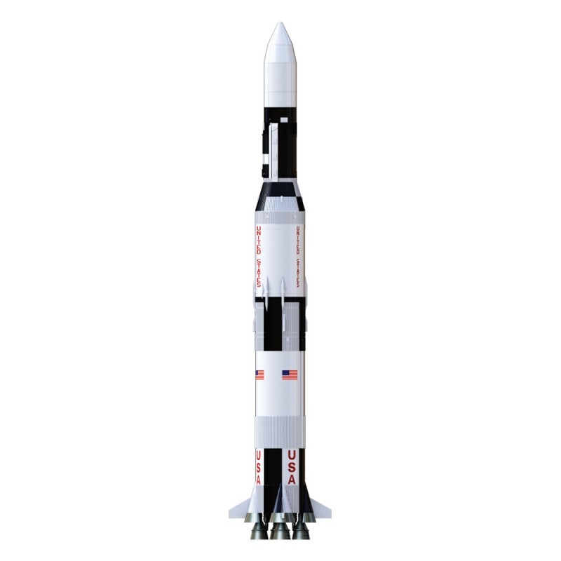 Saturn V Skylab Rocket, Rocket With Parachute